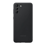 Husa Samsung Galaxy S21 Plus Silicone Cover, Rezistenta la socuri, Finisaj mat, Black