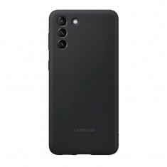 Husa Samsung Galaxy S21 Plus Silicone Cover, Rezistenta la socuri, Finisaj mat, Black foto