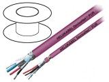 Cablu hibrid violet pentru transmitere date -40&divide;80&deg;C