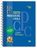 Codul de procedură civilă: Septembrie 2025 (ediție spiralată) - Hardcover - Dan Lupaşcu - Universul Juridic
