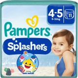 Pampers Splashers 4-5 scutec tip slip pentru &icirc;not, de unică folosință 9-15 kg 11 buc