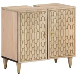 Cumpara ieftin Dulap pentru chiuveta de baie, 62x33x58 cm, lemn masiv de mango