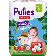 Scutece-chilotel Pufies Fashion&amp;amp;Nature, Marimea 7 Maxi, 17+ kg, 32 buc