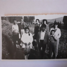 Lot 4 fotografii dimensiune 6/9 cm de grup la Borsec județul Harghita în 1964