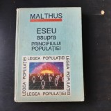 ESEU ASUPRA PRINCIPIULUI POPULATIEI - MALTHUS