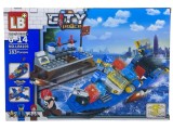 Set constructie city politie barca NO.LB4105A