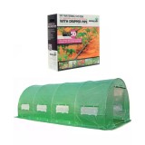 Pachet solar gradina, sera legume 6 x 3 x 2m, otel galvanizat + Kit sistem de irigare prin picurare, maxim 50 mp