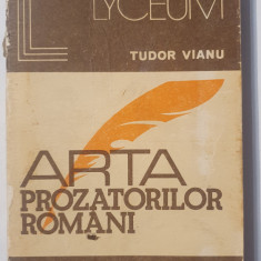 Arta prozatorilor romani, Tudor Vianu, Ed Albatros 1977, 438 pagini, stare fb