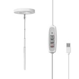 Cumpara ieftin Lampa pentru cresterea plantelor, spectrum complet, inaltime reglabila, timer automat, intensitate lumina reglabila, conectare USB