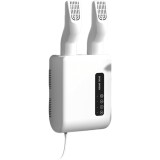 Uscator de Pantofi, Functie de Uscare, Dezinfectie, Dezodorizare, Montaj pe Perete fara Perforare, din PVC, Silentios, Timer, Alb