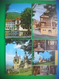HOPCT LOT 3230- IP- - 4 CARTI POSTALE-SINAIA-JUD PRAHOVA-CIRCULATE, Circulata, Printata