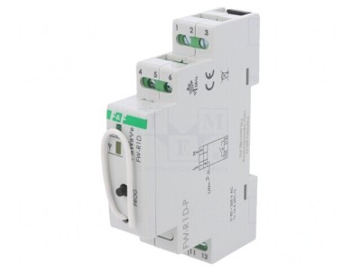 Releu F&amp;amp;Wave pentru şină DIN 85-265V AC/DC, 230V NO foto