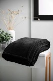 Patura Clayton 130x160cm, Culoare Negru, 100% Poliester