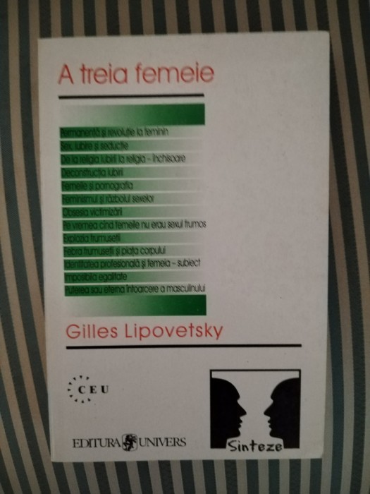 Gilles Lipovetsky A treia femeie