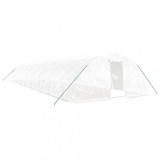 Cumpara ieftin Sera cu cadru din otel, alb, 90 m&sup2;, 18x5x2,3 m