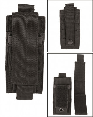 Pouch incarcator pistol Mil-Tec Negru foto