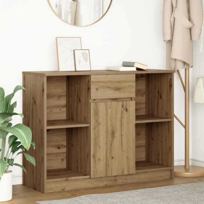 Gossi bufeta cu sertar artisan stejar 101x35x76 cm lemn prelucrat