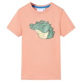 Tricou pentru copii, portocaliu deschis, 104 GartenMobel Dekor, vidaXL