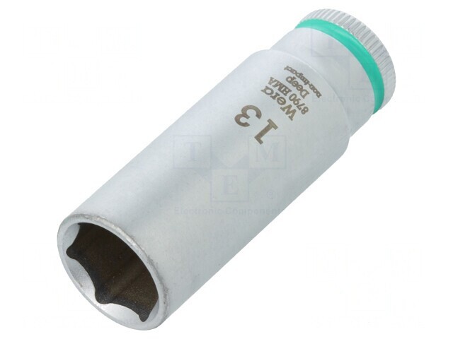 Tubulară HEX 13mm 1/4 50mm Oțel Crom-Vanadium