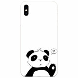 Husa silicon pentru Apple Iphone X, Panda Cellphone