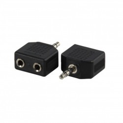 Adaptor jack 3.5 mm la 2 jack 3.5mm