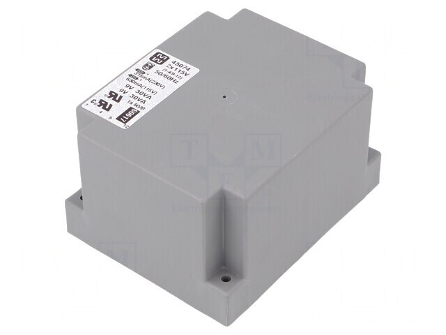 Transformator &icirc;ncapsulat 60VA 115/230V 9V 9V 3333mA