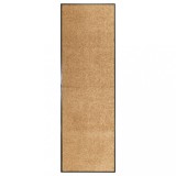 vidaXL Covoraș de ușă lavabil, crem, 60 x 180 cm