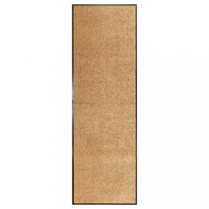 vidaXL Covoraș de ușă lavabil, crem, 60 x 180 cm 323465