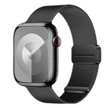 Cumpara ieftin Milanese Loop Bratar pentru Apple Watch &ndash; Culoare Neagră &ndash; Oțel Inoxidabil &ndash;