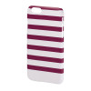 Carcasa Stripes iPhone 6 Hama, Magenta/Alb, iPhone 6/6S, Plastic