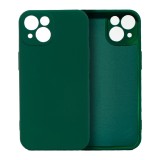 Husa pentru samsung galaxy a3 4g, flippy, liquid silicone, cu microfibra pe interior, protectie antisoc, verde inchis
