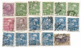 Austria - Cea de-a 60-a aniversare a domniei Imparatului Franz Josef I, 1908-1913 - valori obliterate