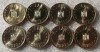 Set 8 x 50 Bani 2005 2012 2016 2017 2020 2021 2022 2023 din fisic UNC **, Alama