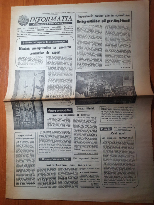 informatia bucurestiului 24 mai 1983-richard al 3-lea la teatrul mic