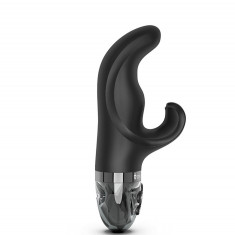 Vibrator Mystim Hip Hop Bob, 8 Moduri Vibratii, 5 Moduri Electro-Stimulare, Silicone, Negru, 16 cm