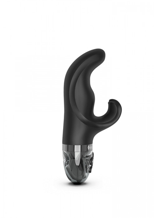 Vibrator Mystim Hip Hop Bob, 8 Moduri Vibratii, 5 Moduri Electro-Stimulare, Silicone, Negru, 16 cm