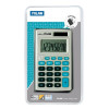 Calculator de Birou MILAN, 8 Digits, 102x67x9 mm, Alimentare Duala, Corp din Plastic Albastru, Calculatoare Birou, Calculator 8 Digits, Calculator Buz