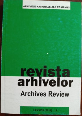 Revista Arhivelor anul 2011 nr. 1 si 2 foto