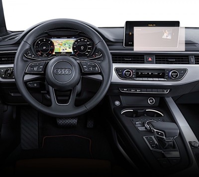 Folie Protectie Navigatie Audi A5 Coupe 2016-2024, Duragon, protectie Display Navigatie, silicon Transparent, Anti-zgarieturi, kit instalare foto