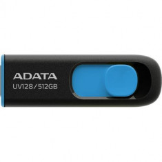 Stick USB ADATA UV128, 512GB, USB 3.0 (Negru/Albastru)