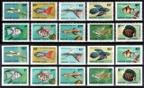 Ungaria 1962, Mi #1820-1829 A+B**, dant + ned, fauna, pesti, MNH. Cota 165,50 &euro;!