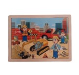 PUZZLE LEMN SANTIER EXCAVATOR P3189