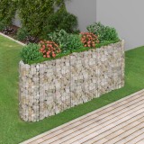 Cumpara ieftin Strat &icirc;nălțat gabion, 260x50x100 cm, fier galvanizat