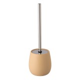 Perie WC, 38 cm, otel inoxidabil/ceramica, baza ovala, Bej, General