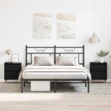VidaXL Noptiere, 2 buc., stejar negru, 40x35x50 cm, lemn prelucrat