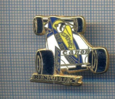 AX 907 INSIGNA -AUTOMOBILISTICA -CURSE DE FORMULA 1-RENAULT -PENTRU COLECTIONARI foto