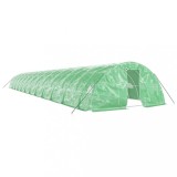 Cumpara ieftin Sera cu cadru din otel, verde, 120 m&sup2;, 24x5x2,3 m
