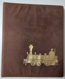 Album PhilSwiss/Leuchtturm cu 20 de plicuri tematice trenuri/cai ferate