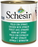 Cumpara ieftin Schesir Dog Chicken with Spinach, conserva, 285 g