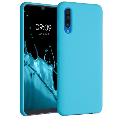 Husa pentru Samsung Galaxy A50, Silicon, Albastru, 48715.223 foto